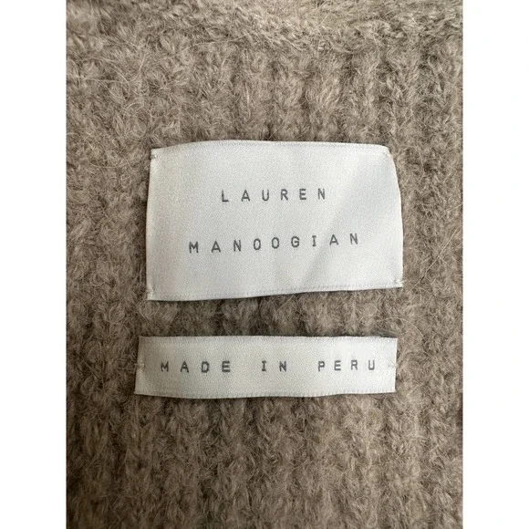Lauren Manoogian Waffle Cardigan Sweater & Pant Sz 3 Large Set Alpaca Willow